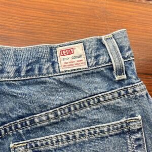 Vintage 90's Levi’s Dry Goods rigid denim hi rise cutoff jeans shorts sz 11 Jr.